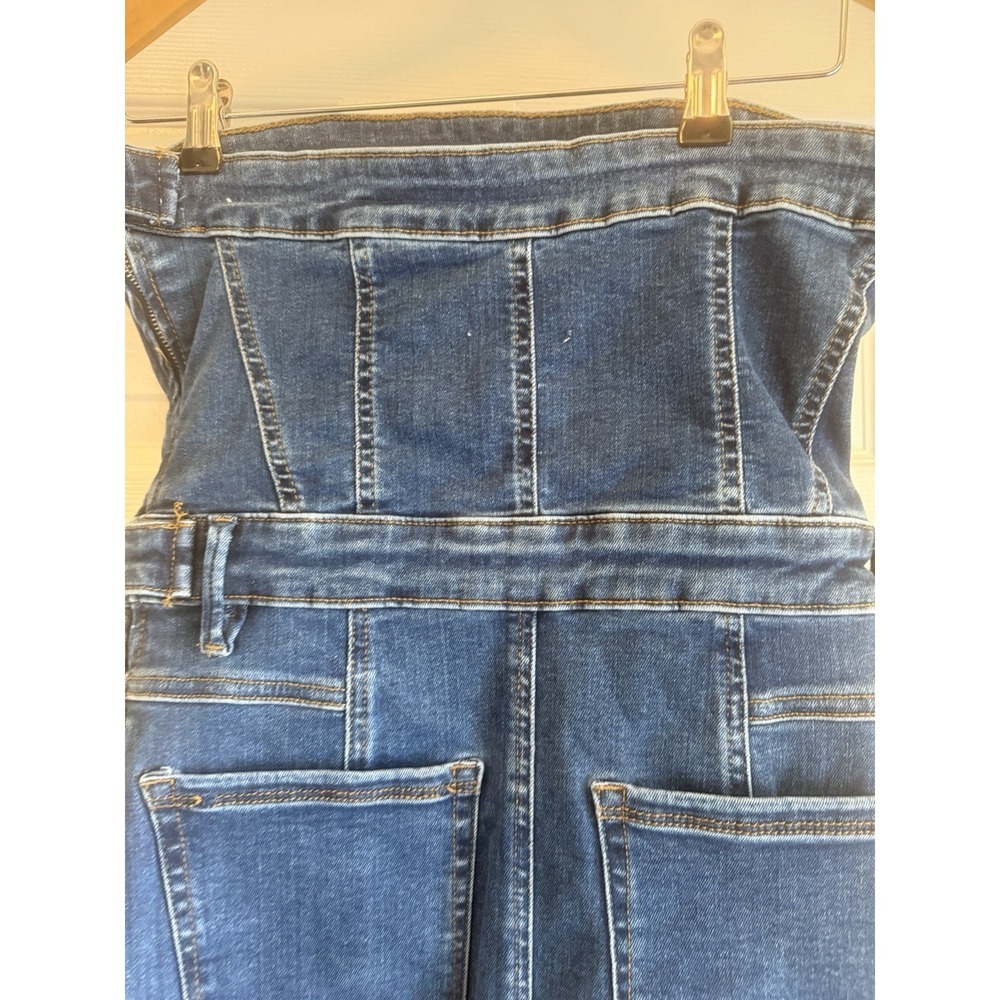 Good American Denim Tube Mini Dress Womens Medium Indigo Strapless GDTDSP478 - Picture 5 of 11